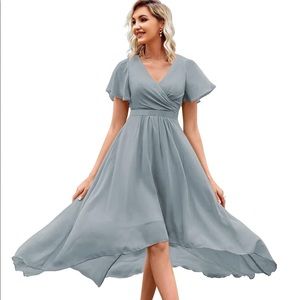 Dusty Blue Bridesmaid Dress - size 4
